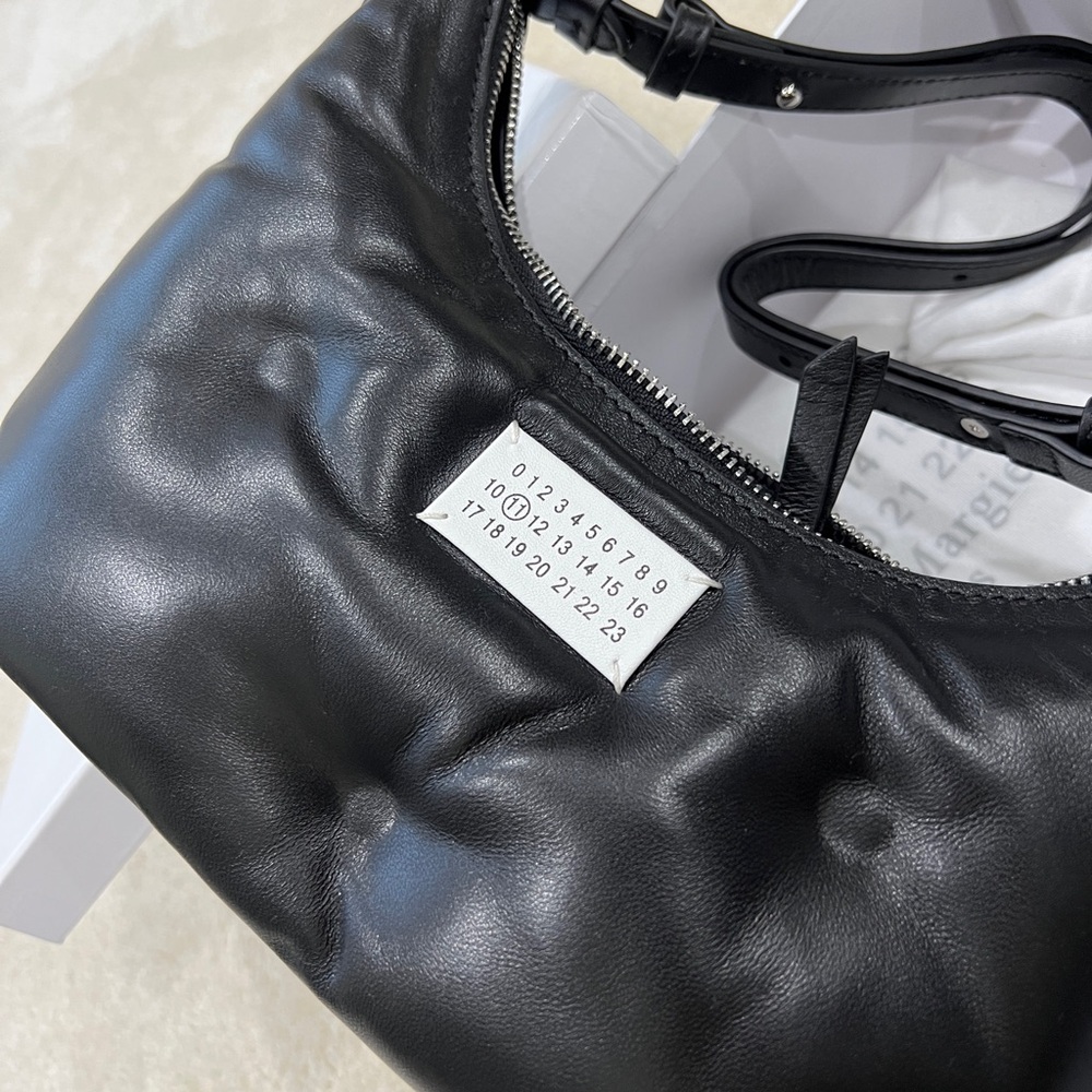 Maison Martin Margiela Black Padded Leather Crossbody Bag - Picture 8 of 13